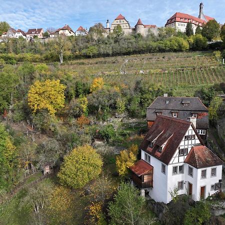 Ferienhaus Kobolzeller Schloesschen A.D.Weinsteige โรเทนบวร์ก อ็อบ แดร์เทาเบอร์ ภายนอก รูปภาพ